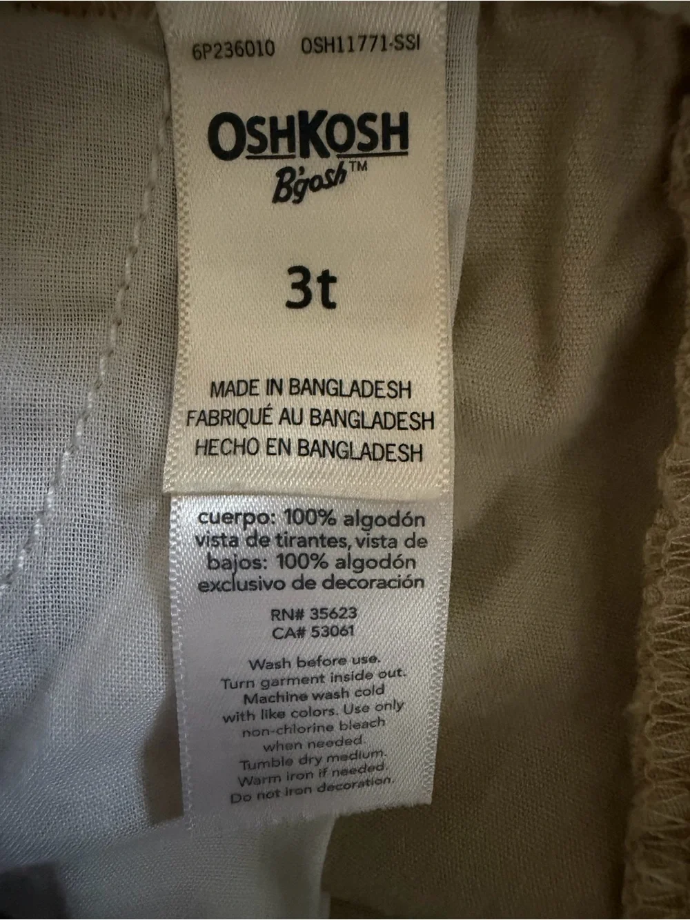 OshKosh Bgosh classic overalls